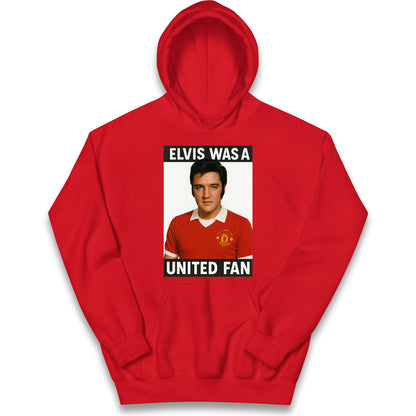 Elvis Presley Mnchester United Kids Hoodie