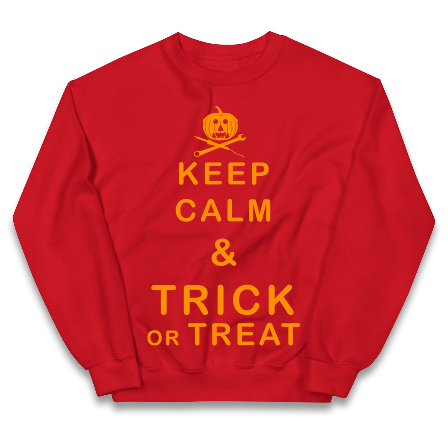 Keep Calm And Trick Or Treat Halloween Jumper
