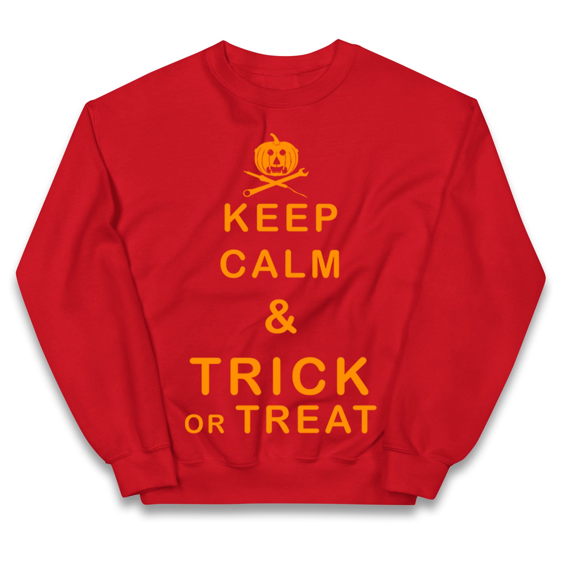 Keep Calm And Trick Or Treat Halloween Jumper
