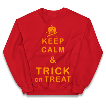 Keep Calm And Trick Or Treat Halloween Jumper
