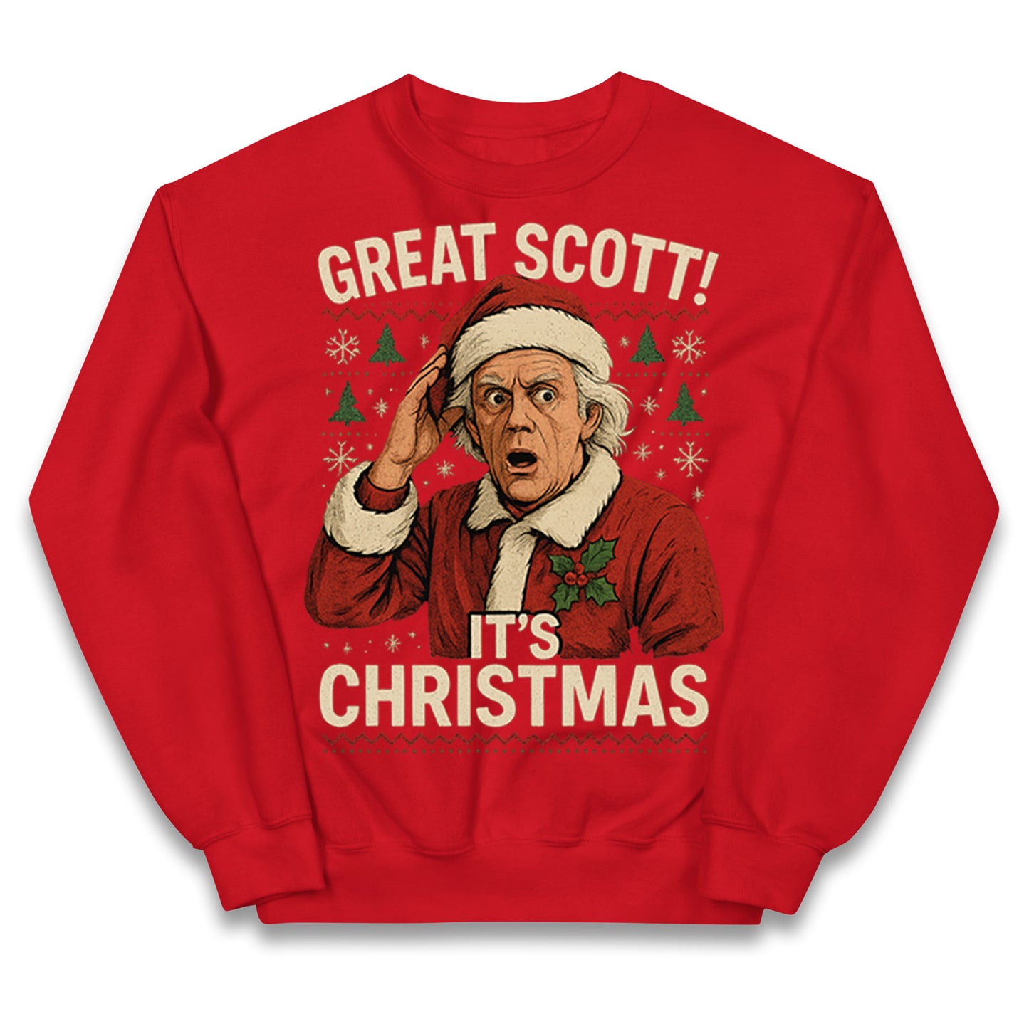 Back to the Future Doc Brown Kids Jumper 