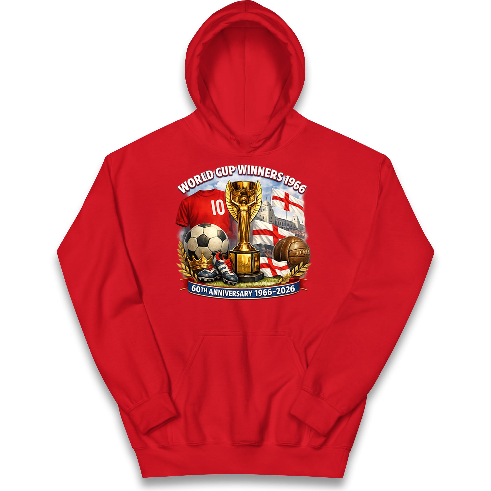 England World Cup 60th Anniversary Kids Hoodie