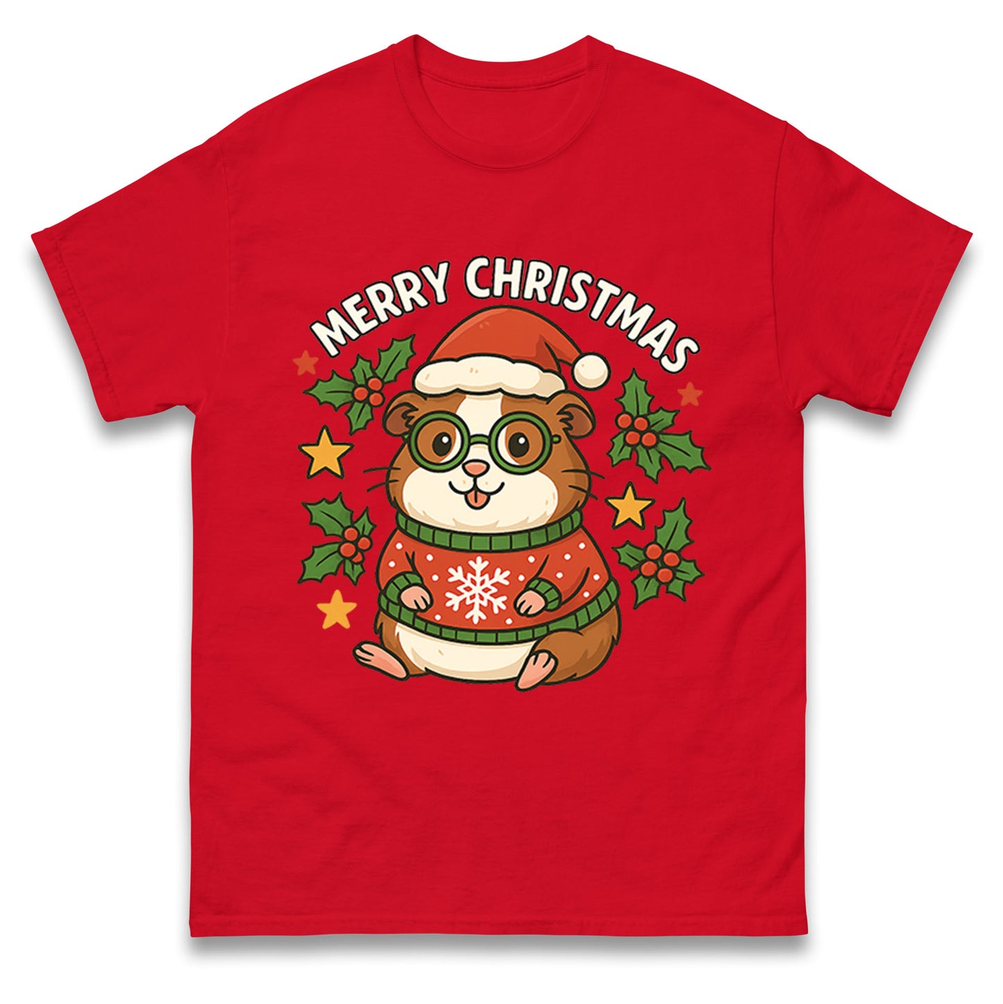 Guinea Pig Christmas T Shirt