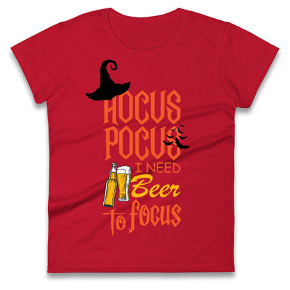 Hocus Pocus I Need Beer To Focus Halloween t shirt
