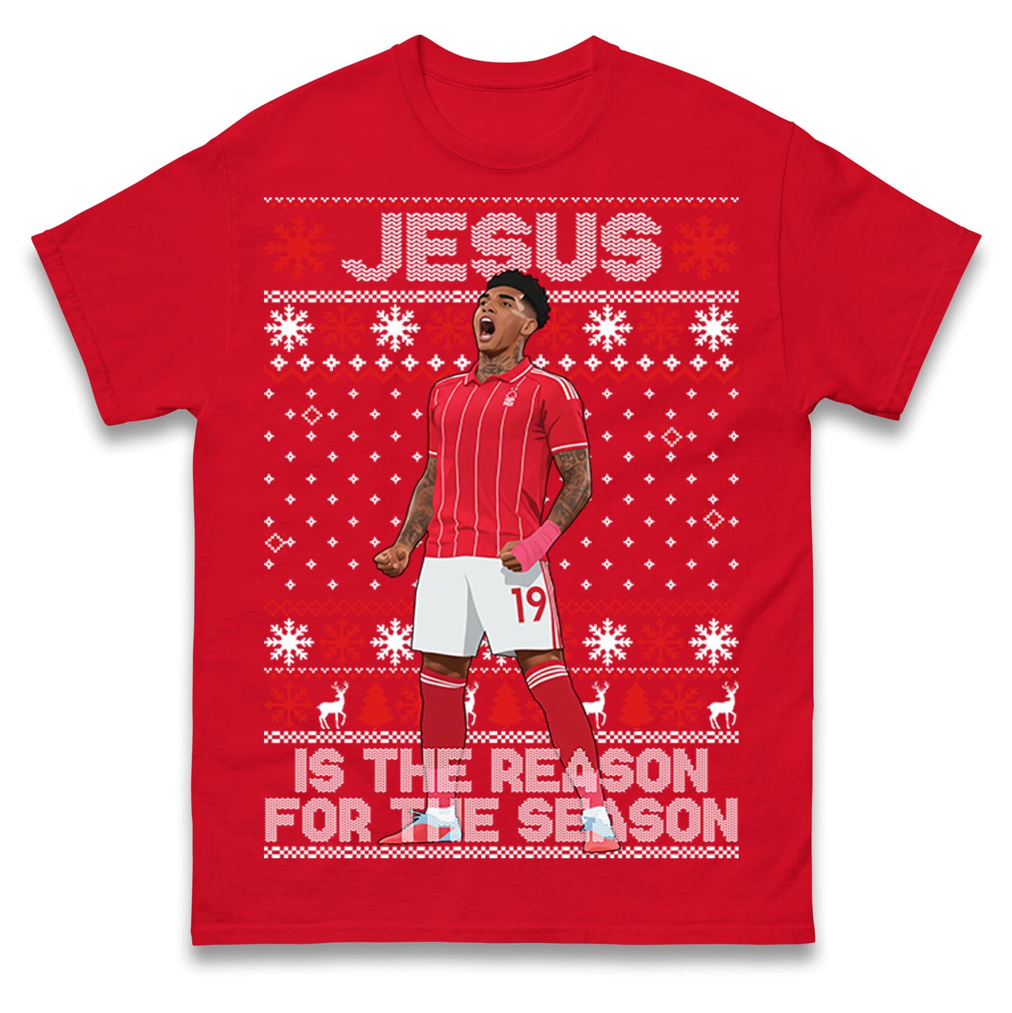 Nottm Forest FC Christmas T Shirt