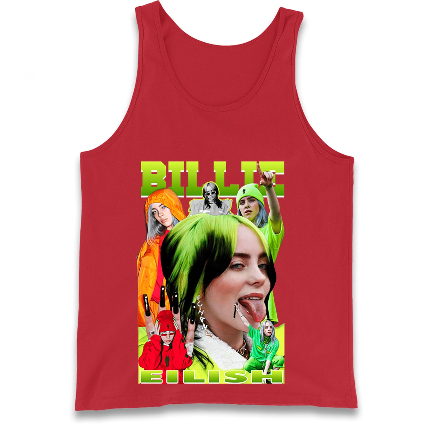 Billie Eilish Green Tank Top