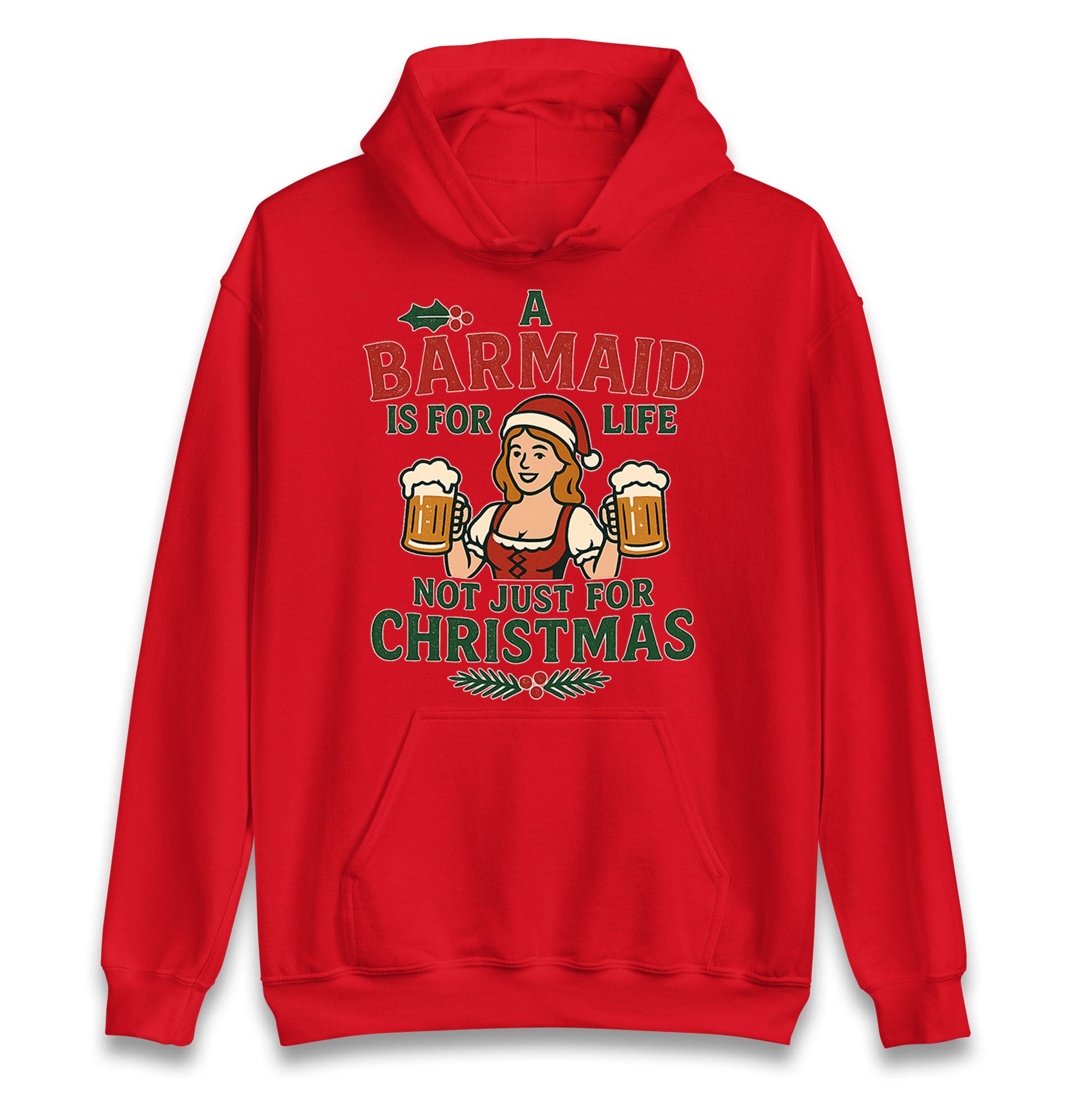 Barmaid Xmas Hoodie