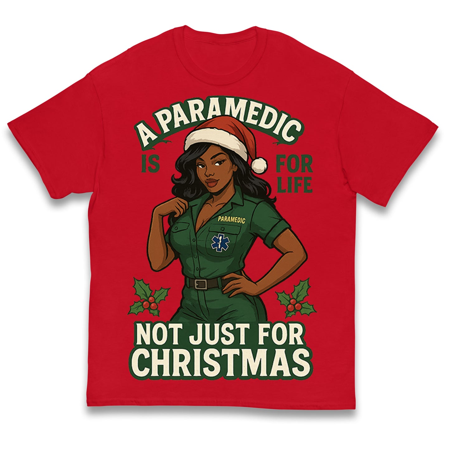 Paramedic Christmas Kids T Shirt