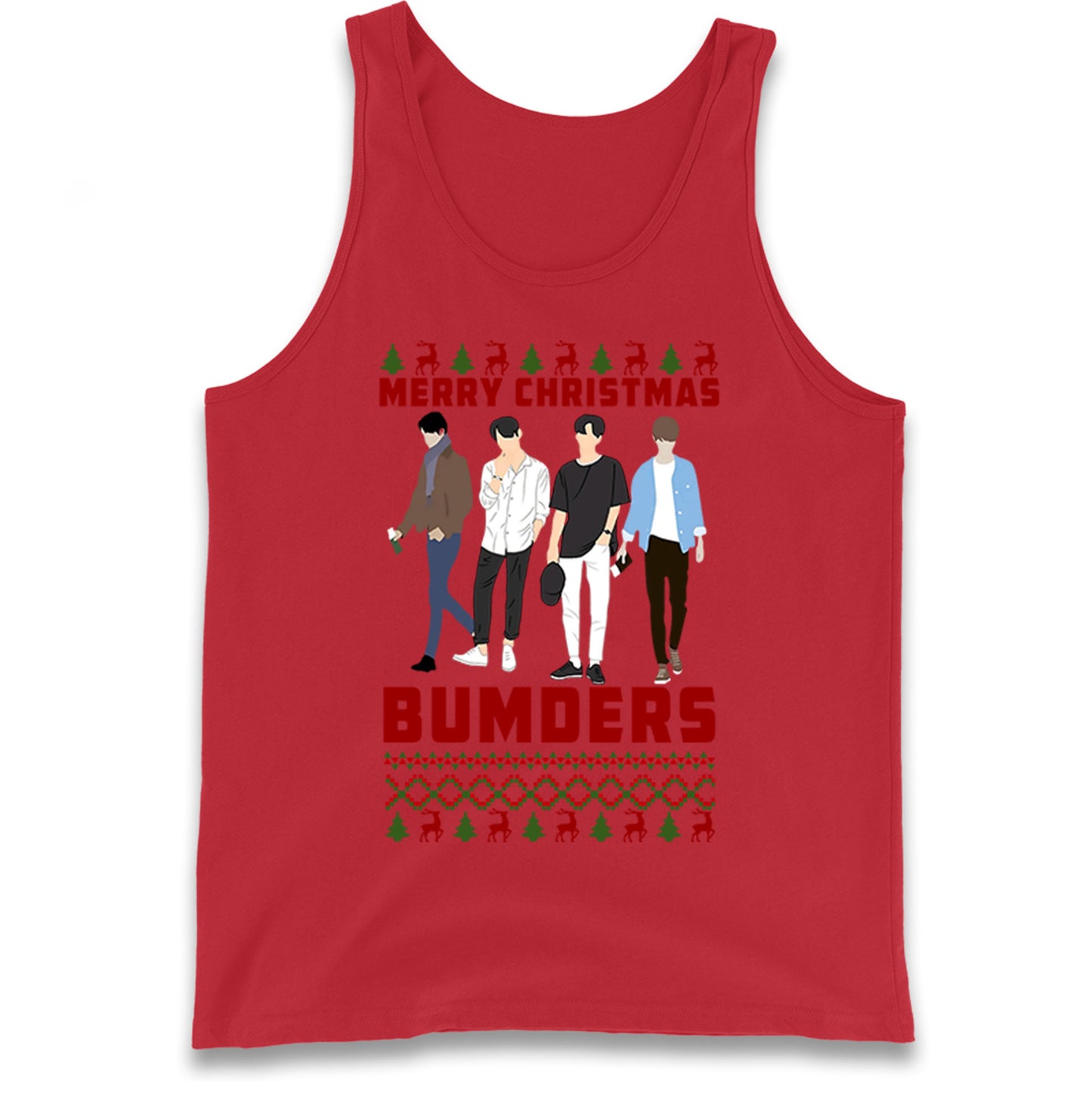 Merry Christmas Bumders The Inbetweeners Tank Top