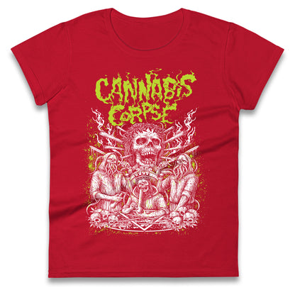 Cannabis Corpse Band Ladies T Shirt