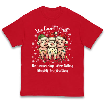 Three Pigs Christmas Kids T Shirt