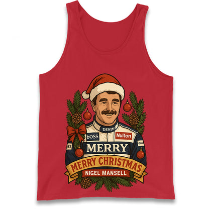 Nigel Mansell Christmas Tank Top