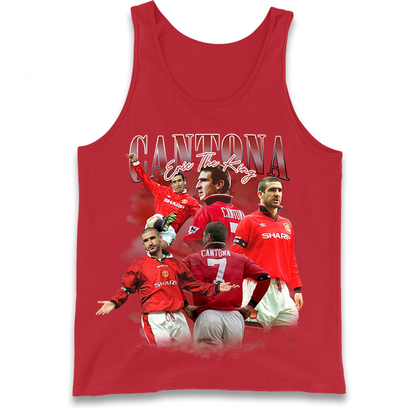 Retro Cantona Bootleg Football Tank Top