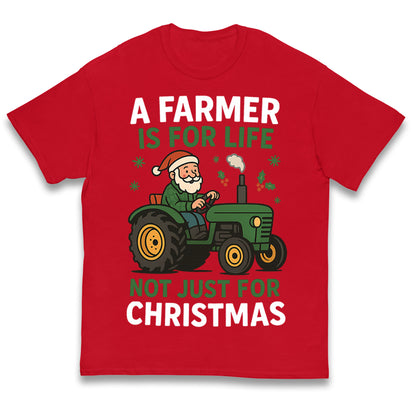 Farmer Christmas Kids T Shirt