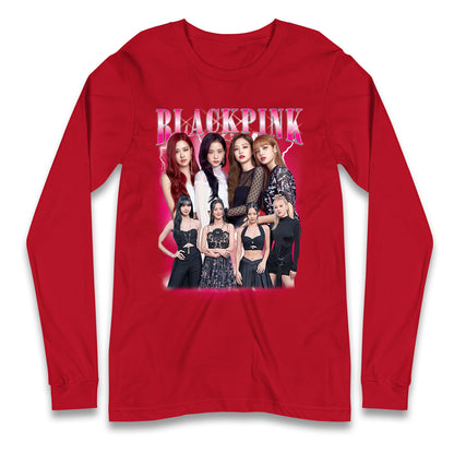 Black Pink Longsleeve T Shirt