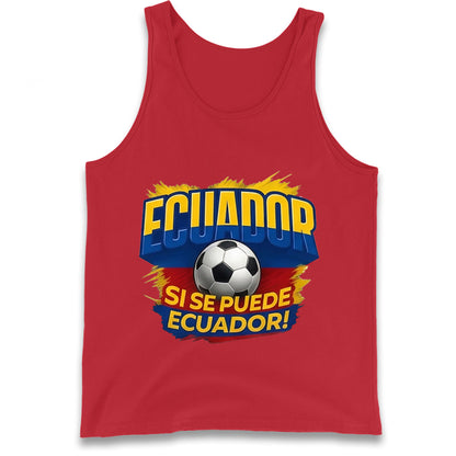 Ecuador Retro World Cup Tank Top