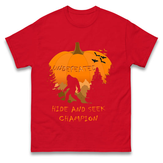 Big Foot Hide And Seek Halloween t shirts