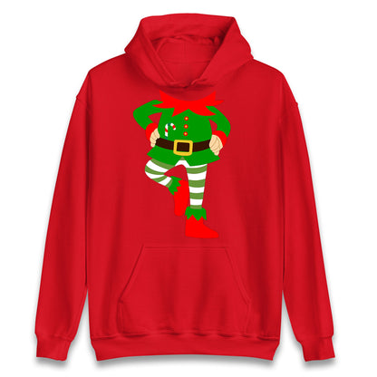 Personalise Christmas Party Wear Elf Unisex Hoodie