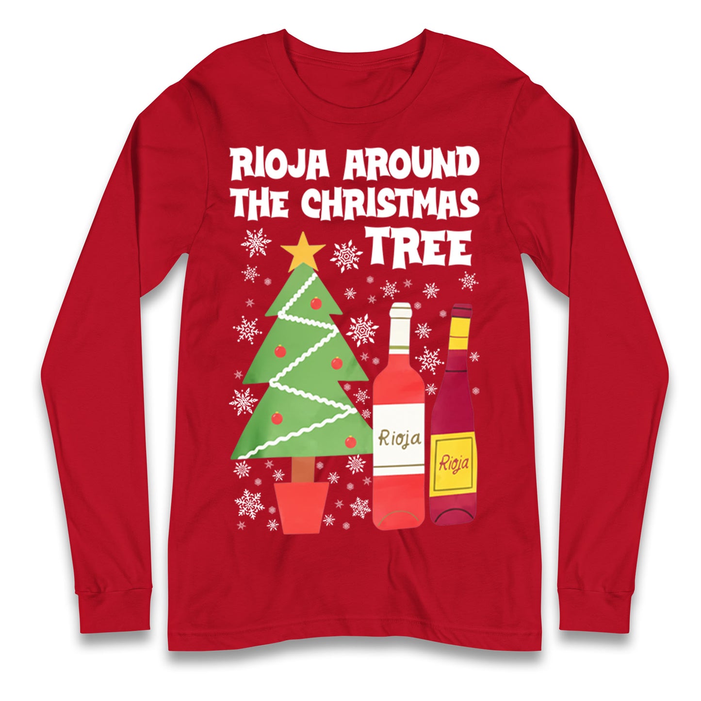 Rioja Wine Christmas Longsleeve T Shirt