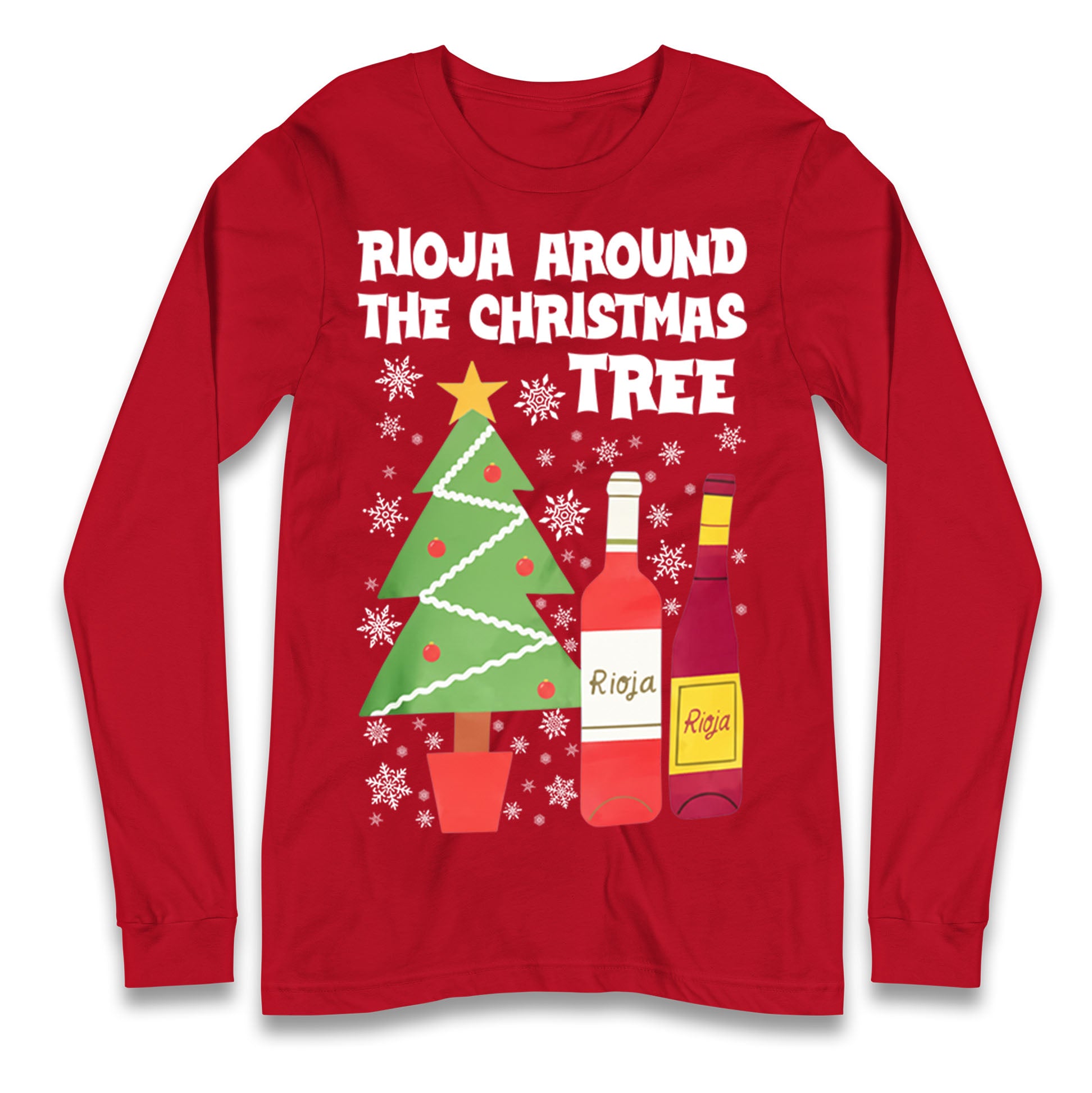 Rioja Wine Christmas Longsleeve T Shirt