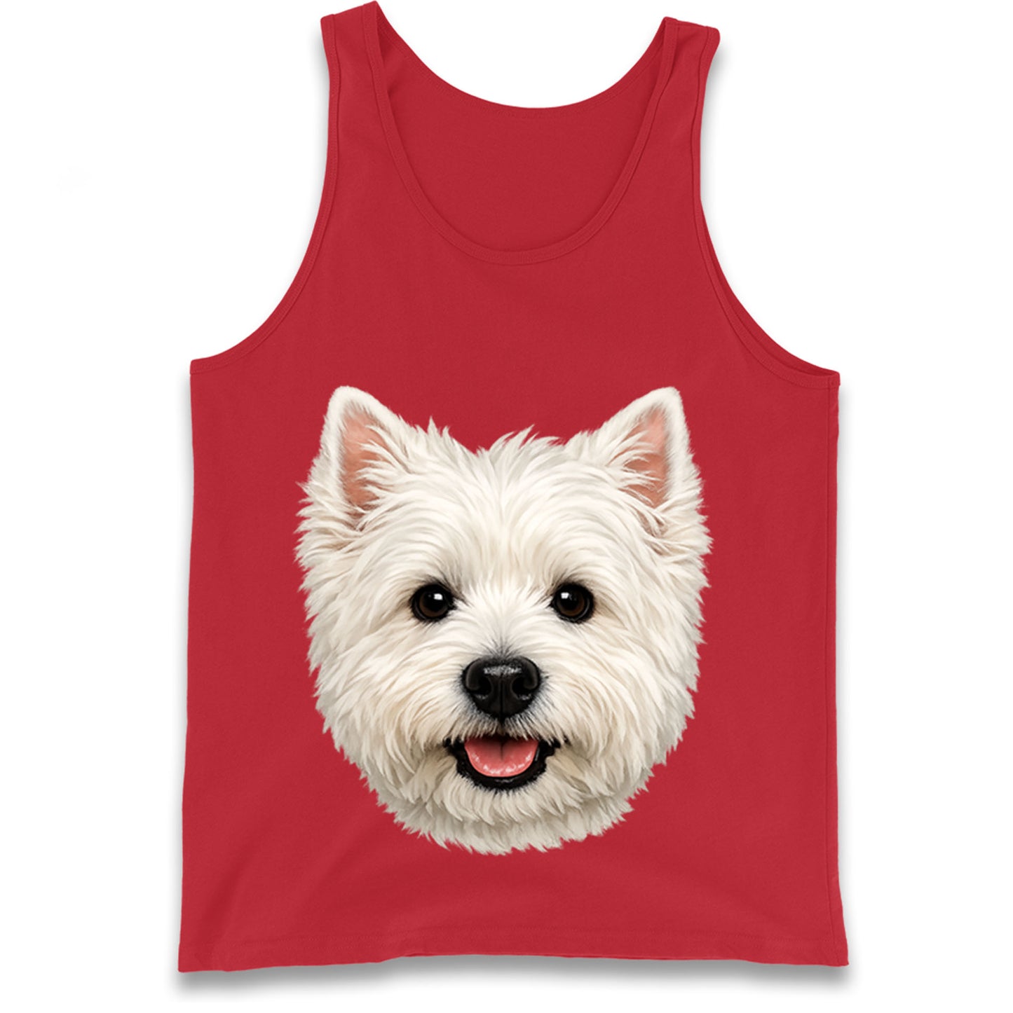 West Highland White Terrier Dog Face Tank Top