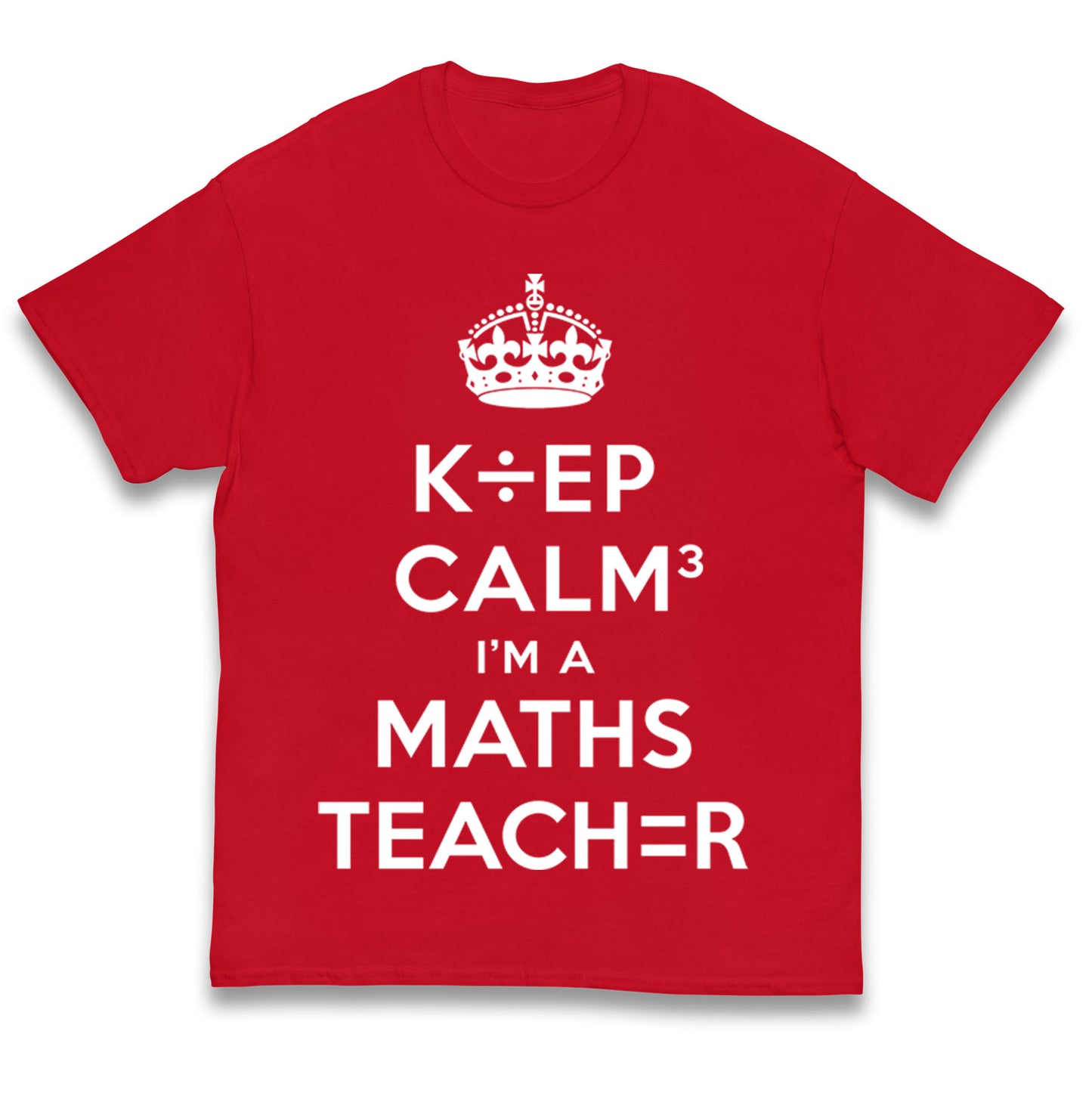 Keep Calm I’m A Maths Teacher Kids T Shirt 