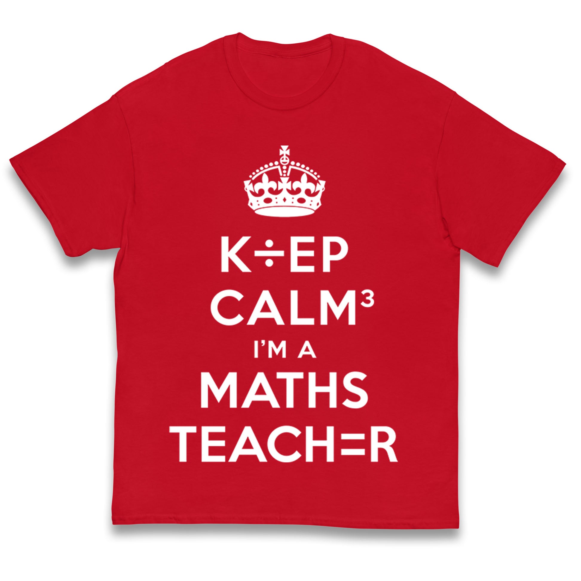 Keep Calm I’m A Maths Teacher Kids T Shirt 
