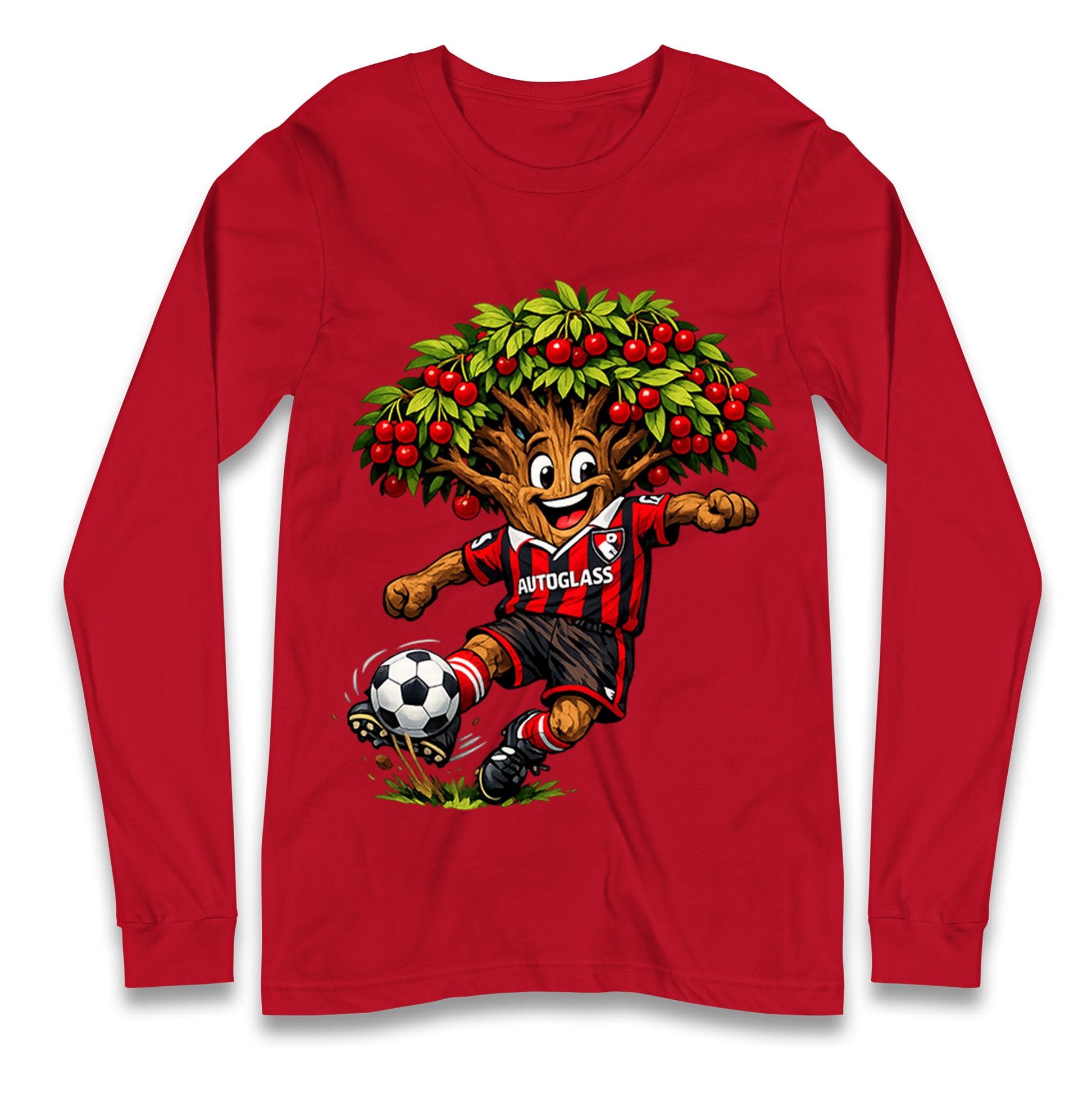 Retro AFC Bournemouth Football Longsleeve T Shirt 