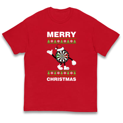 dartboard christmas santa costume t shirt