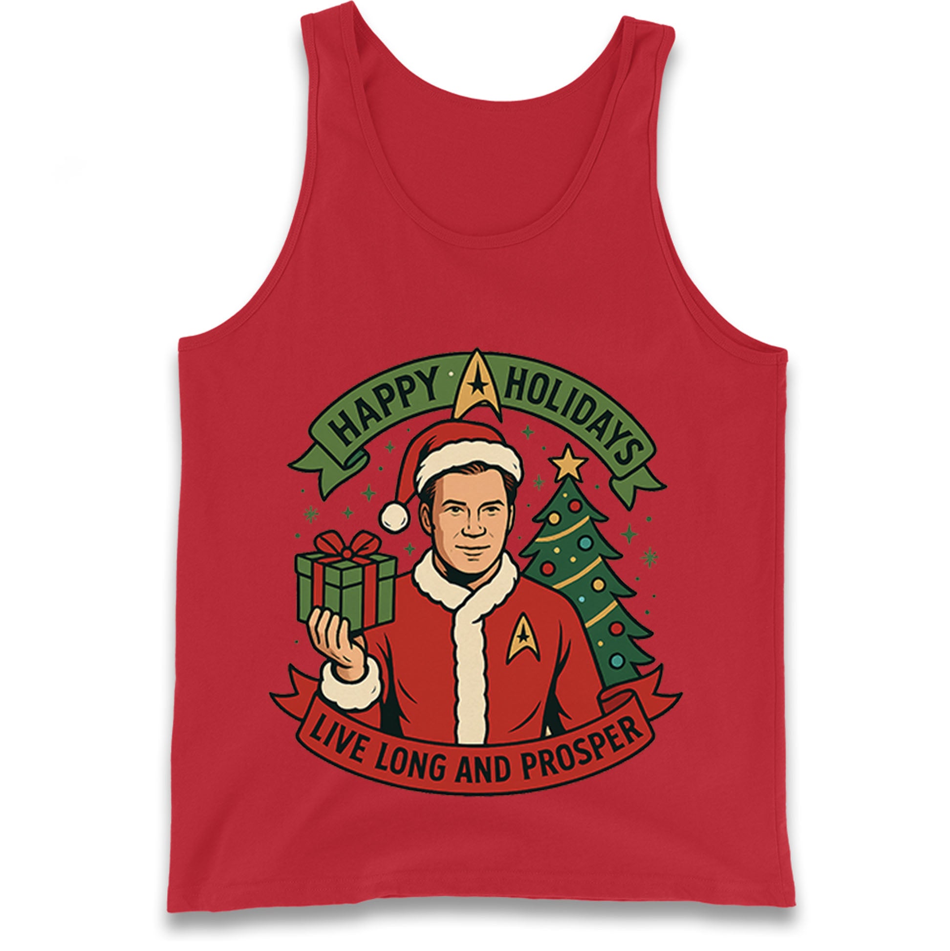 Star Trek Christmas Tank Top