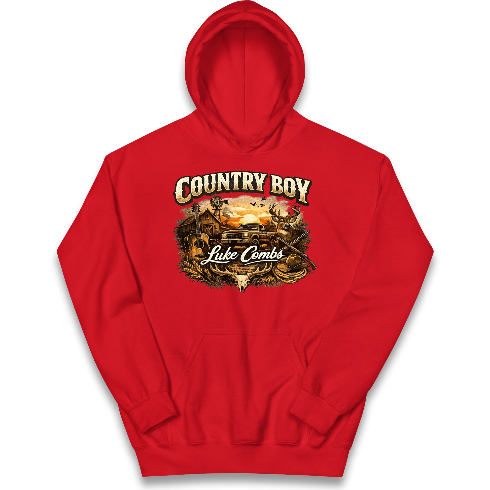Luke Combs Country Music Kids Hoodie