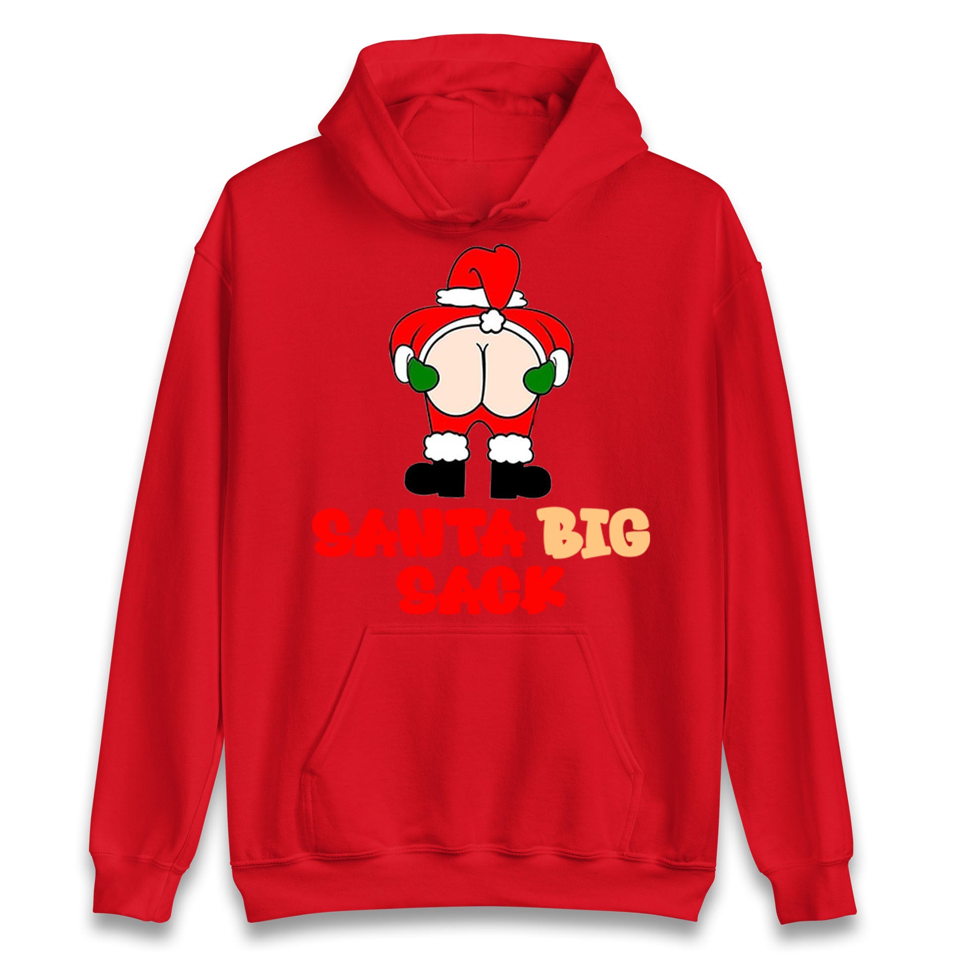 Christmas Santa Big Sack Funny Hoodie