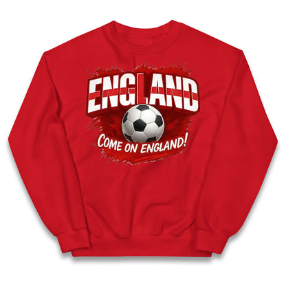 England Retro World Cup Kids Jumper