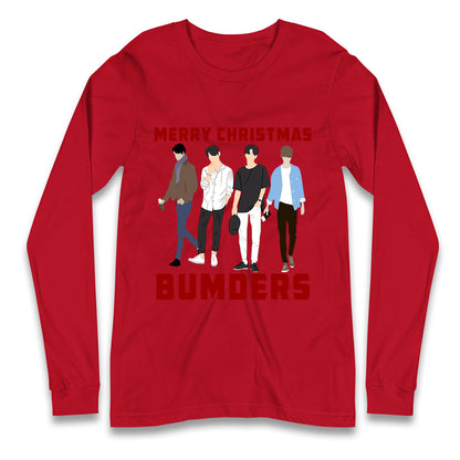 Merry Christmas Bumders The Inbetweeners Long Sleeve T Shirt