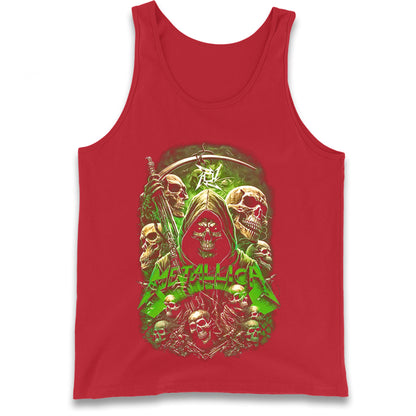 Metallica Green Skulls Tank Top