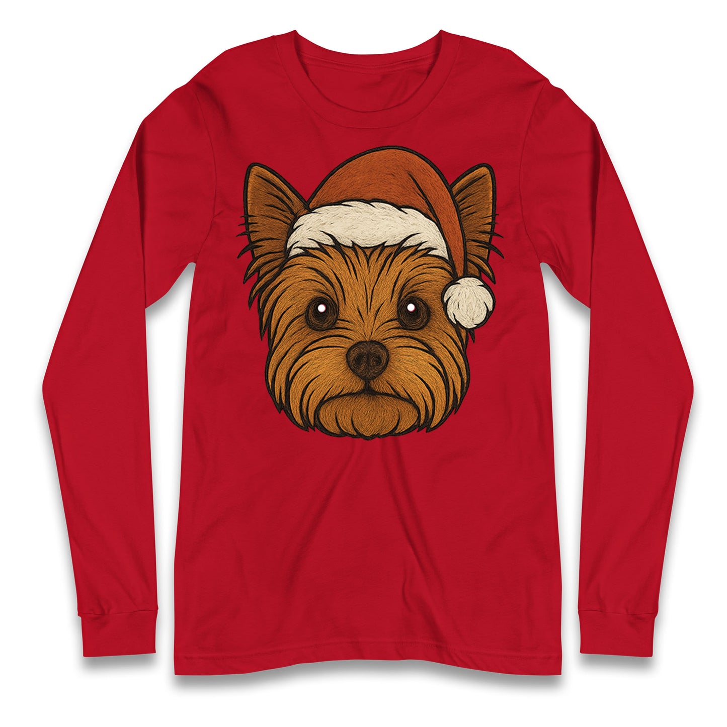 Yorkshire Terrier Christmas Longsleeve T Shirt
