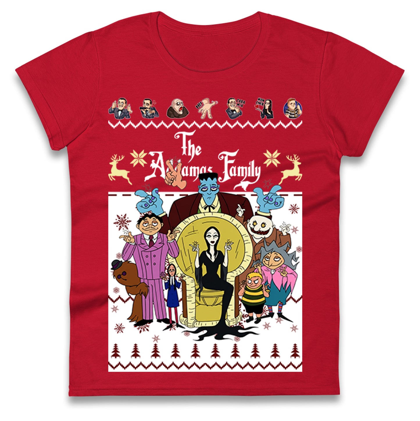The Addams Family Christmas Ladies Shirt