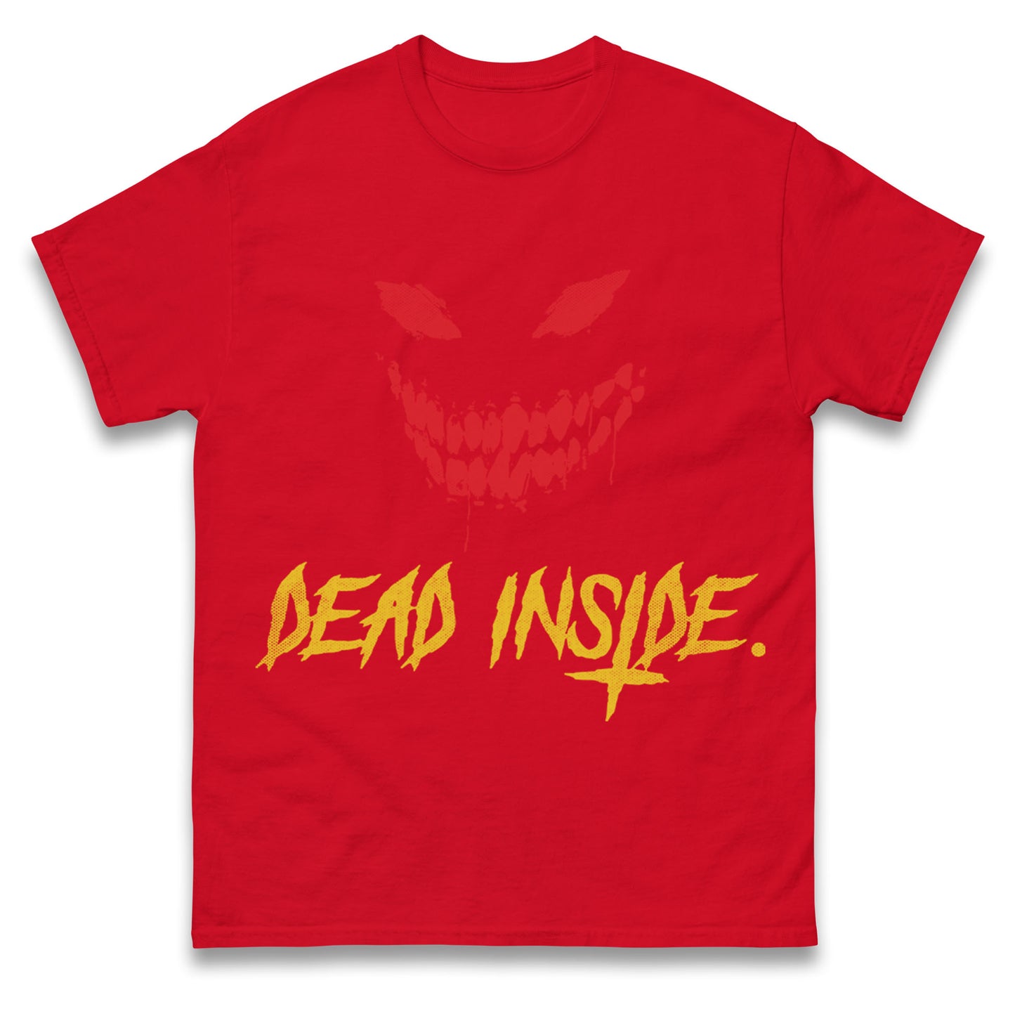 Horror Face Dead Inside Halloween t shirt