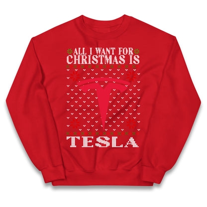 tesla christmas jumper