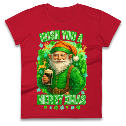 Irish Christmas Ladies T Shirt