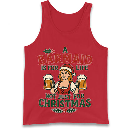 Barmaid Xmas Tank Top