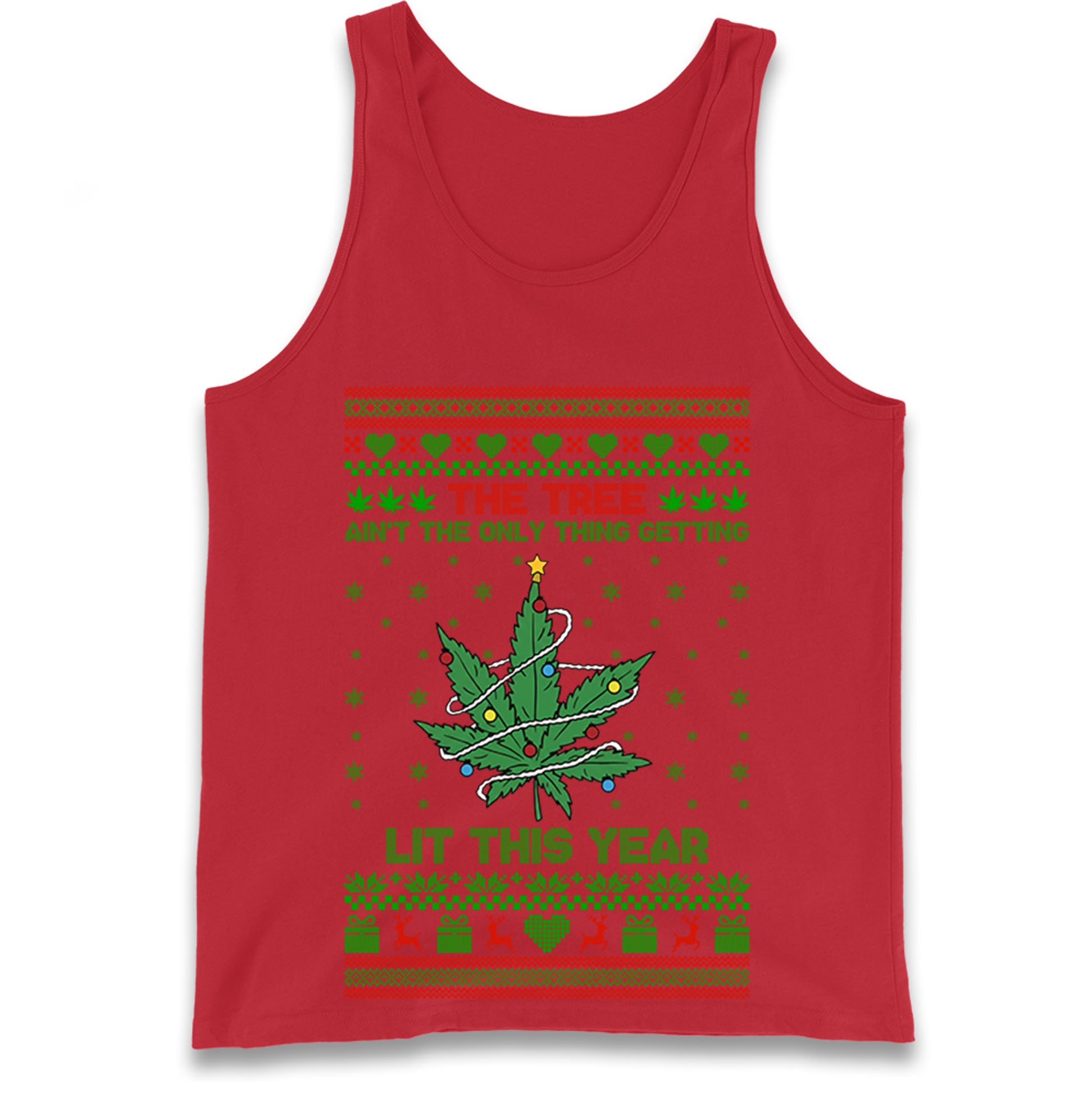 Cannabis Christmas Tank Top