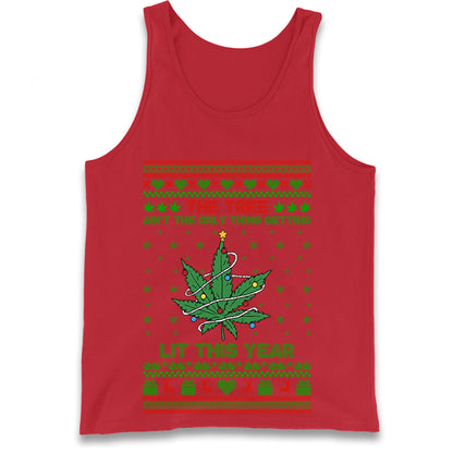 Cannabis Christmas Tank Top