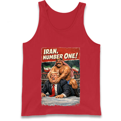 Donald Trump Iron Sheik Iran Wrestling Tank Top