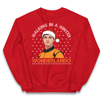 Lando Norris Christmas Kids Jumper
