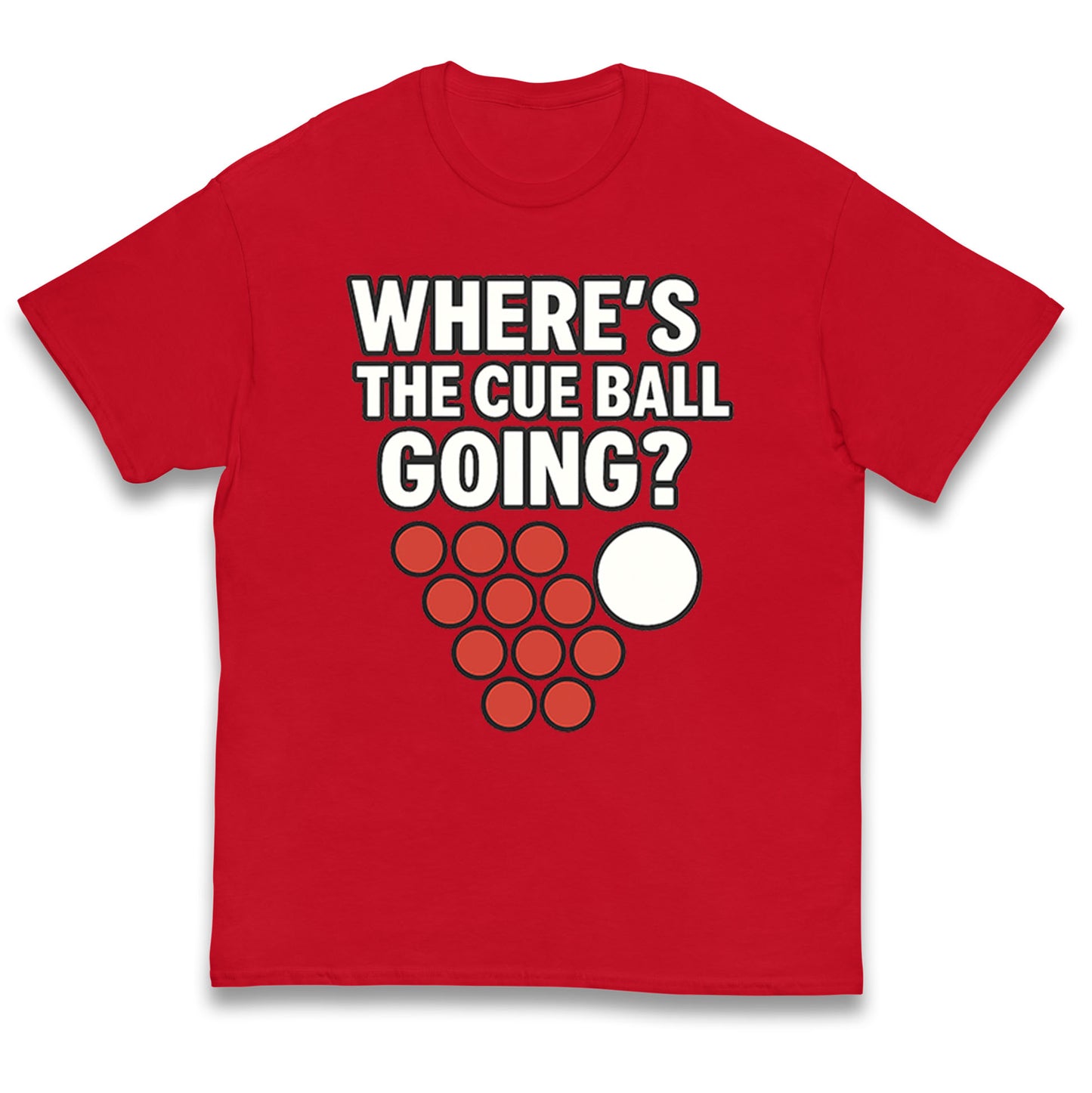 Where’s The Cue Ball Going Kids T Shirt