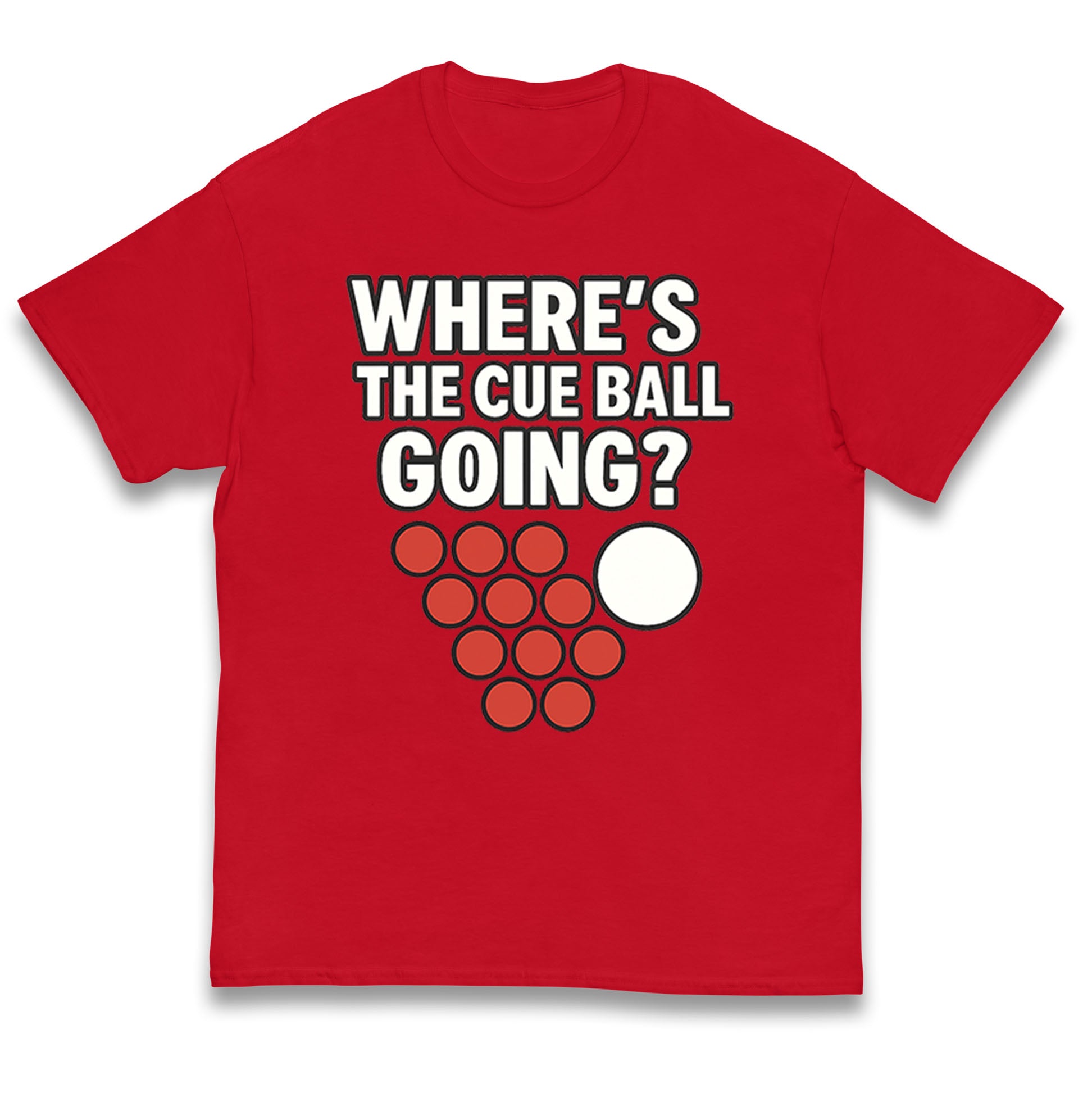 Where’s The Cue Ball Going Kids T Shirt