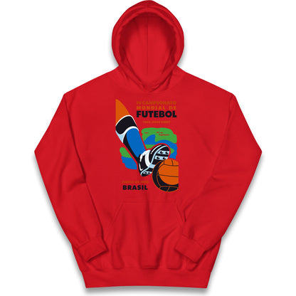 Brasil 1950 Retro World Cup Kids Hoodie