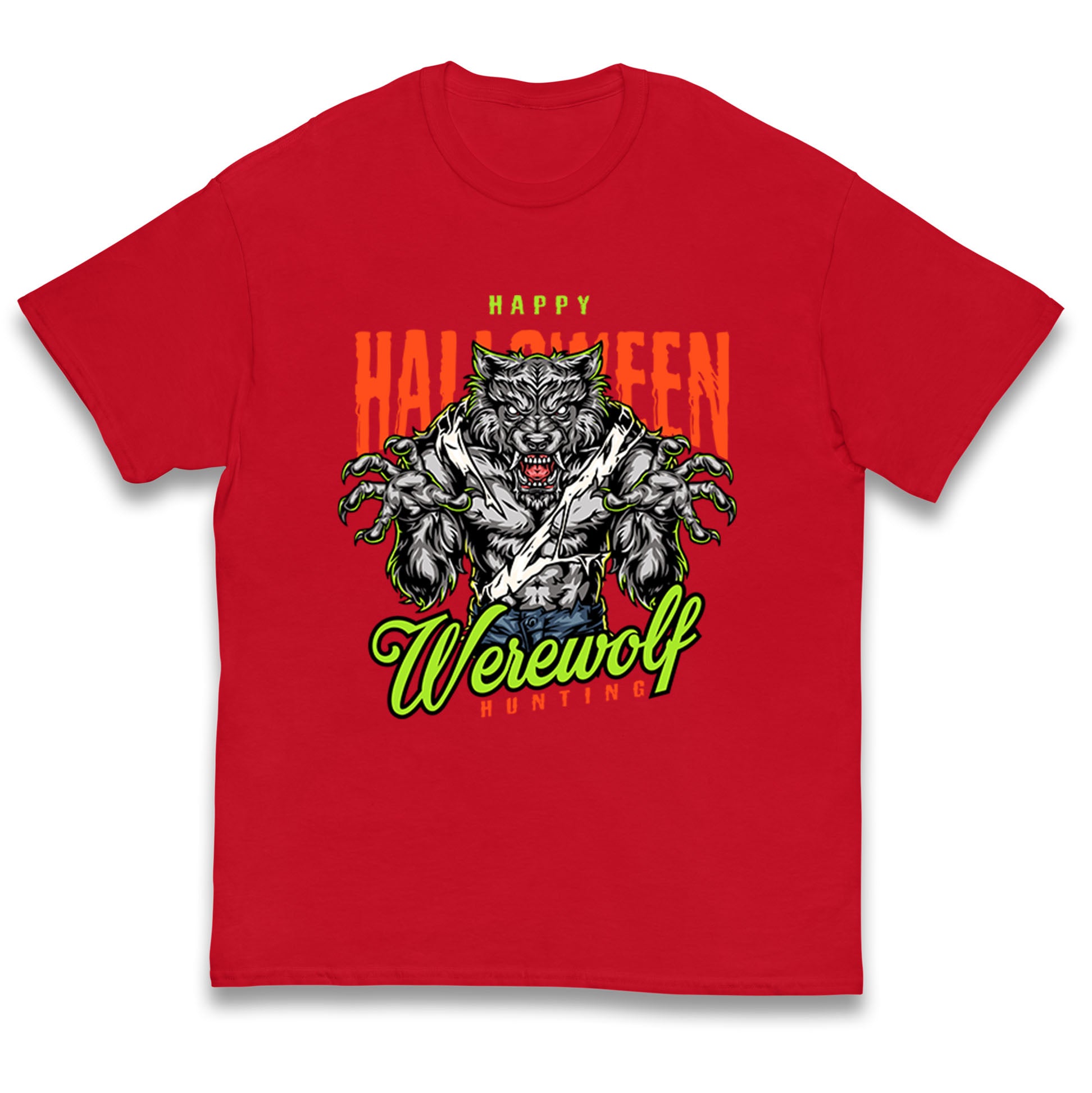 Halloween Werewolf Kids T Shirt