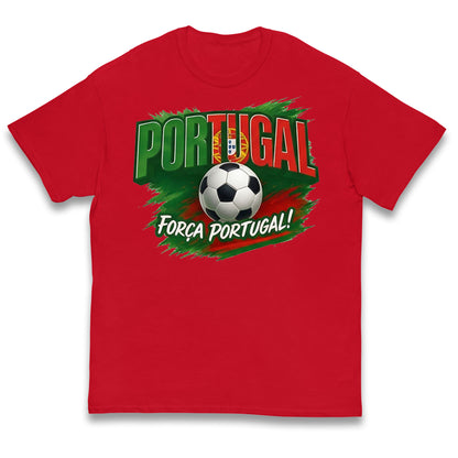 Portugal Retro World Cup Kids T Shirt